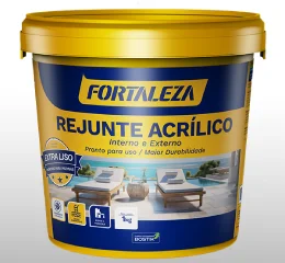 Rejunte Acrílico Cinza Platina 1 kg Fortaleza